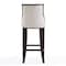 Manhattan Comfort Fifth Avenue Bar Stool in Pearl White and Walnut (Set of 2) 2-BS007-PW - alternate 2